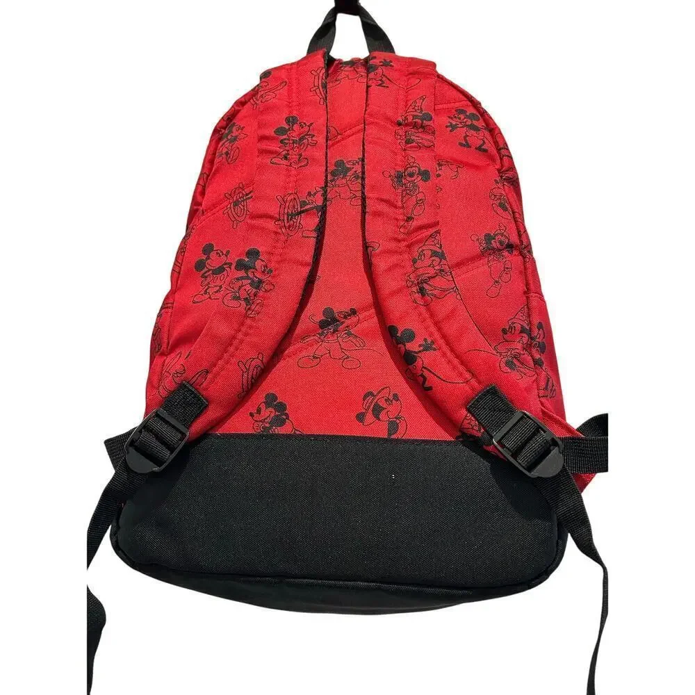 Disney Parks The Original Mickey Mouse Backpack Red & Black